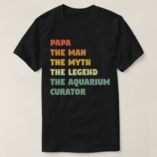 Aquarium Curator Funny Gift voor hem Aquarium Cura T-shirt (Design voorkant)