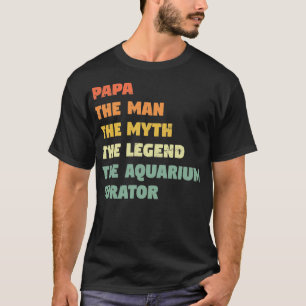 Aquarium Curator Funny Gift voor hem Aquarium Cura T-shirt