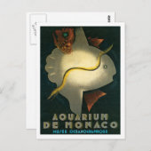 Aquarium de Monaco Musee Oceanographique Art Briefkaart (Voorkant / Achterkant)