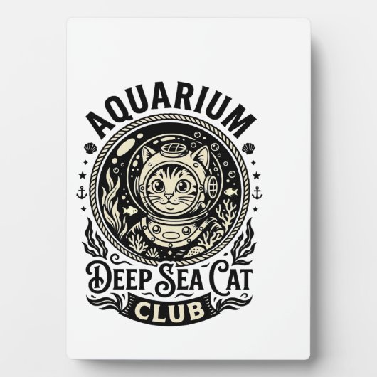 Aquarium Diepzee Kat Grappige Kat Grafisch - Aquar Fotoplaat (voorkant)