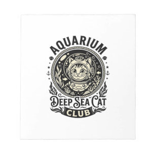 Aquarium Diepzee Kat Grappige Kat Grafisch - Aquar Notitieblok
