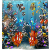 Aquarium Douchegordijn (Voorkant)