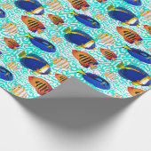 Aquarium Eigenaar Tropisch Rif Vis op Koraal Cadeaupapier (Hoek)