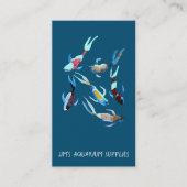 Aquarium- en dierenbenodigdheden visitekaartje (Voorkant)