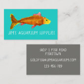 Aquarium- en gezelschapsvis visitekaartje (Voorkant / Achterkant)