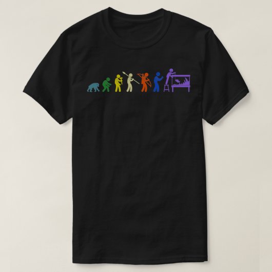 Aquarium Evolution Fish Keeper Fisheping Aquasca T-shirt (Design voorkant)