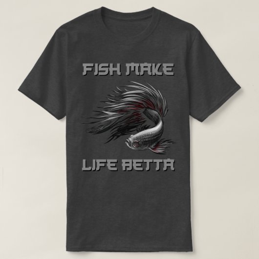 Aquarium Fish Aquaristics Fighting Fish Betta 2 T-shirt (Design voorkant)