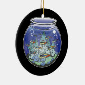 Aquarium Fish Castle Keramisch Ornament (Rechts)