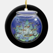 Aquarium Fish Castle Keramisch Ornament (Achterkant)