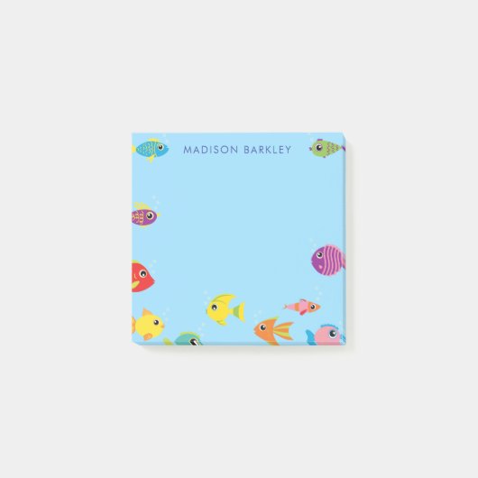 Aquarium Fish Cute Kind Tropische Goldvis Post-it® Notes (Voorkant)