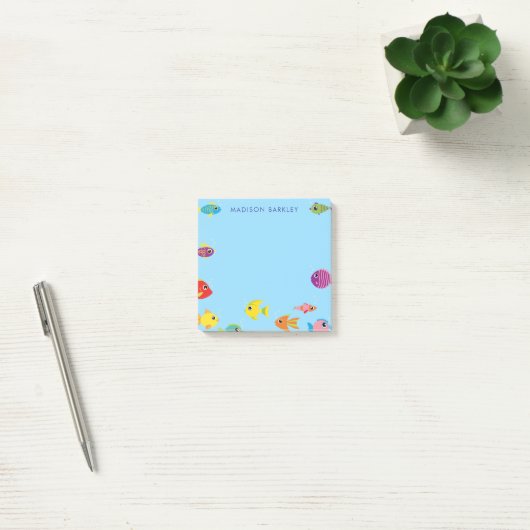 Aquarium Fish Cute Kind Tropische Goldvis Post-it® Notes (Kantoor)