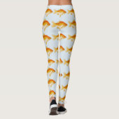 Aquarium Fish - Goldfish Oranje-Tangerine-Yellow Leggings (Achterkant)