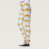 Aquarium Fish - Goldfish Oranje-Tangerine-Yellow Leggings (Links)