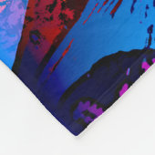 Aquarium Fish Playful Pattern in Aqua Vivid Blue Fleece Deken (Hoek)