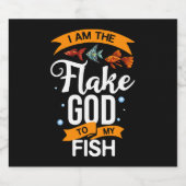 Aquarium Fish Tank Gift Saltwater Aquascapt Sparkling Wijnetiket (Enkel label)