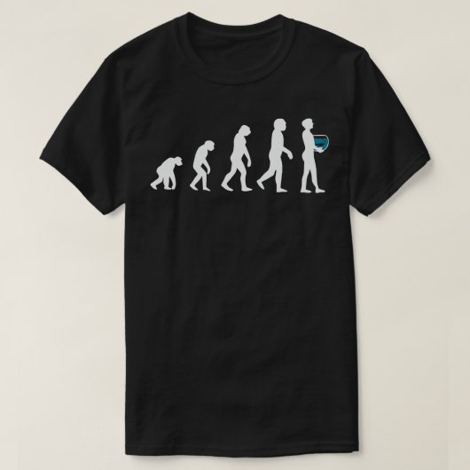 Aquarium Fishkeeper Evolutie 1 T-shirt (Design voorkant)