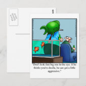 Aquarium Humor Briefkaart "Spectickles" (Voorkant / Achterkant)