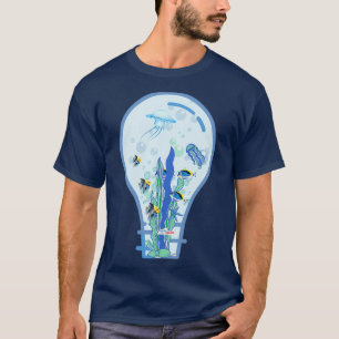 aquarium in de lamp t-shirt
