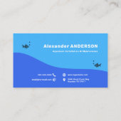 Aquarium installatie & onderhoud - Vis Visitekaartje (Achterkant)