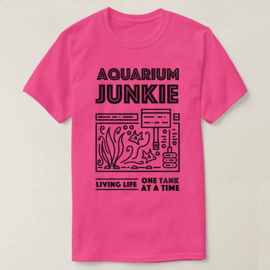 Aquarium Junkie 2 T-shirt (Design voorkant)