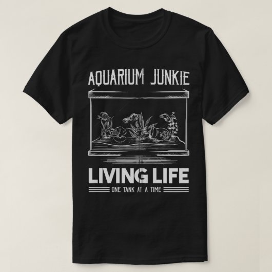 Aquarium Junkie - Levend leven één tank tegelijk m (Design voorkant)