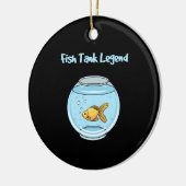 Aquarium Keeper - vistankregel Keramisch Ornament (Links)
