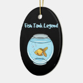 Aquarium Keeper - vistankregel Keramisch Ornament (Links)