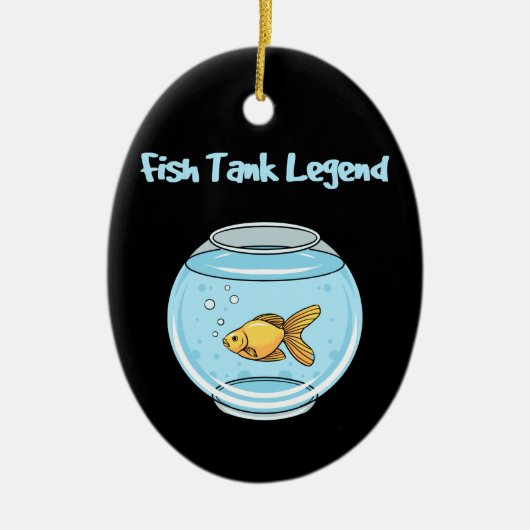 Aquarium Keeper - vistankregel Keramisch Ornament (Voorkant)