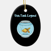 Aquarium Keeper - vistankregel Keramisch Ornament (Achterkant)