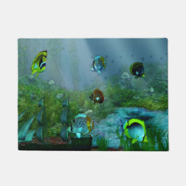 Aquarium-kunst vis deurmat