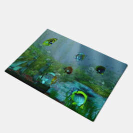Aquarium-kunst vis deurmat