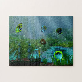 Aquarium-kunst vis legpuzzel