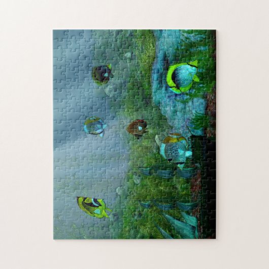 Aquarium-kunst vis legpuzzel (Verticaal)