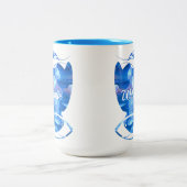 Aquarium kwallen 0925 tweekleurige koffiemok (Center)