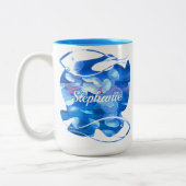 Aquarium kwallen 0925 tweekleurige koffiemok (Links)