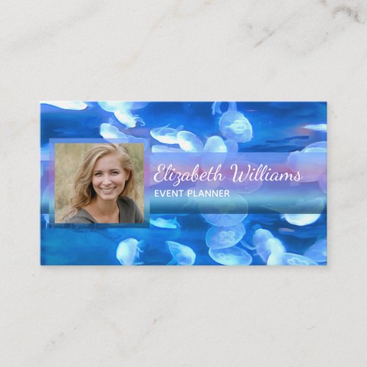 Aquarium kwallen 0925 visitekaartje (Voorkant)