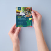Aquarium levert aangepaste flyer (Hand)