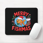 Aquarium Lover Trocal Fiank Christmas Merry Fishma Muismat (Met muis)