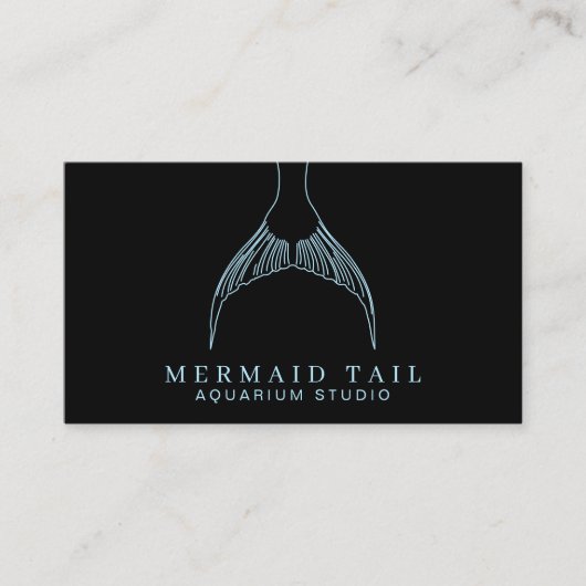 Aquarium Mermaid Tail Visitekaartje (Voorkant)