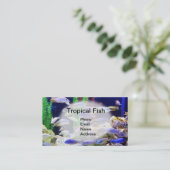 Aquarium met prachtige tropische vissen visitekaartje (Staand voorkant)