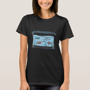 Aquarium met vissen en waterplanten aquarium Gol T-shirt
