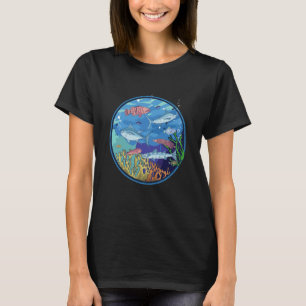 Aquarium met vissen en waterplanten zeevissen t-shirt