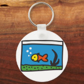 Aquarium mit Fisch Sleutelhanger (Voorkant)