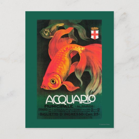Aquarium & Municipal Park Promotional Poster Briefkaart (Voorkant)