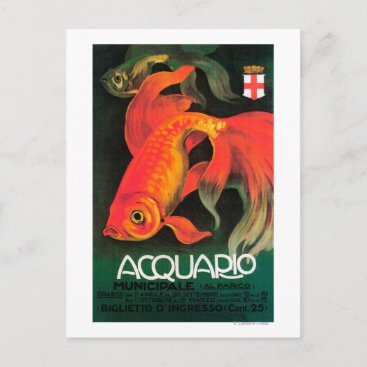 Aquarium & Municipal Park Promotional Poster Briefkaart (Voorkant)