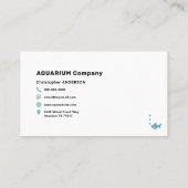 Aquarium onderhoud en installatie visitekaartje (Achterkant)