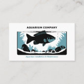 Aquarium onderhoud en installatie visitekaartje (Voorkant)