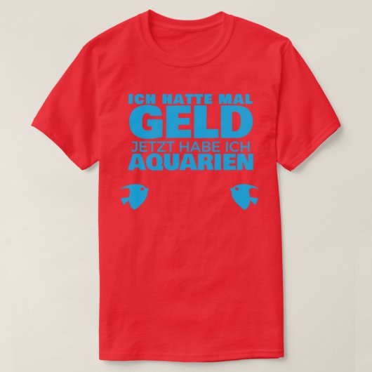 Aquarium-ontwerp 2 t-shirt (Design voorkant)