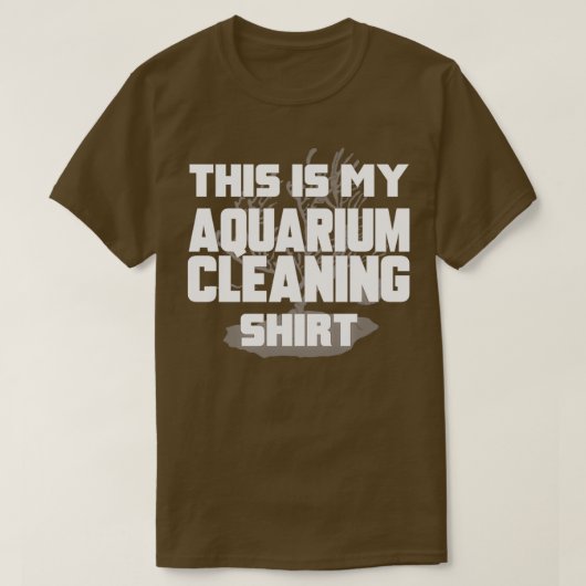 Aquarium-reiniging 2 t-shirt (Design voorkant)