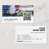 Aquarium Reiniging QR-code Visitekaartje (Voorkant / Achterkant)